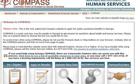 Georgia COMPASS allows applicants to apply for Food Stamps online and also check their al eligibility courtesy of the Pre-screening tool. . Compass ga gov application